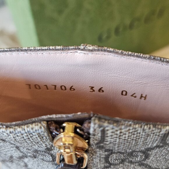 GUCCI Blondie GG-Supreme Canvas Boots - Picture 9 of 13
